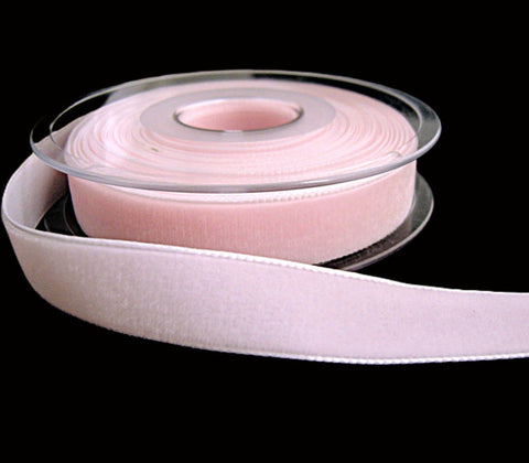 16mm Wide Pale Pink colour 9630 Luxury Velvet Ribbon.