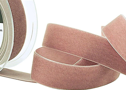 36mm Wide Colonial Rose Colour 9263 Luxury Velvet Ribbon