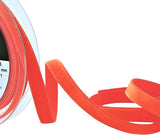 9mm Wide Capucine (Deep Orange) Colour 9601 Luxury Velvet Ribbon.