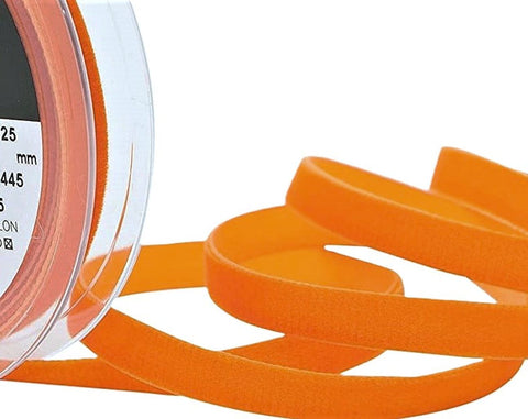 9mm Orange Colour 9445 Luxury Velvet Ribbon by Berisfords Ribbons UK
