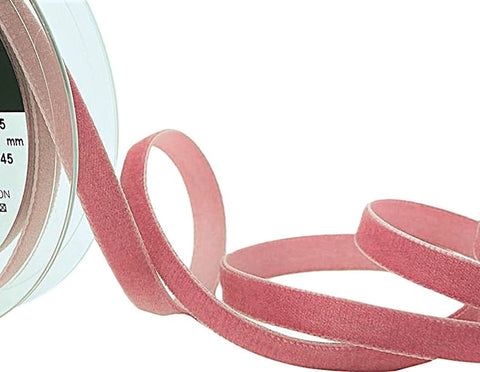 9mm Wide Alt Rosa Pink Colour 9645&nbsp;Luxury Velvet Ribbon.&nbsp;