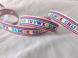 20mm Vintage Alphabet 100% Cotton Ribbon