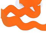 30mm Fluorescent Orange Satin Ric Rac Briad | Berisfords