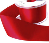 7mm Deep Red Double Satin Ribbon | Berisfords 250