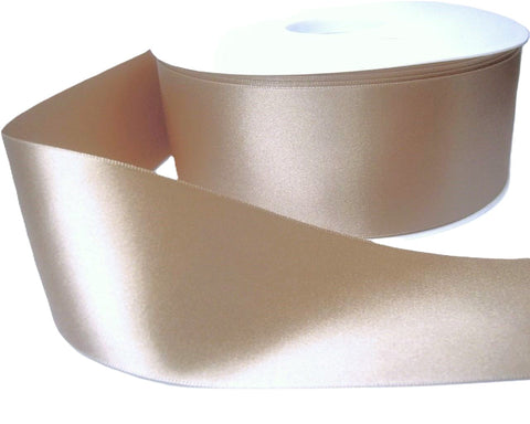 10mm Ecru Double Satin Ribbon | Berisfords 45
