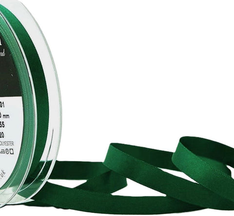 10mm Hunter Green Double Satin Ribbon | Berisfords 455