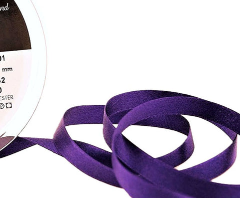 10mm Liberty Purple Double Satin Ribbon | Berisfords 952