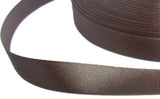 15mm Deep Taupe Double Satin Ribbon | Berisfords 5868