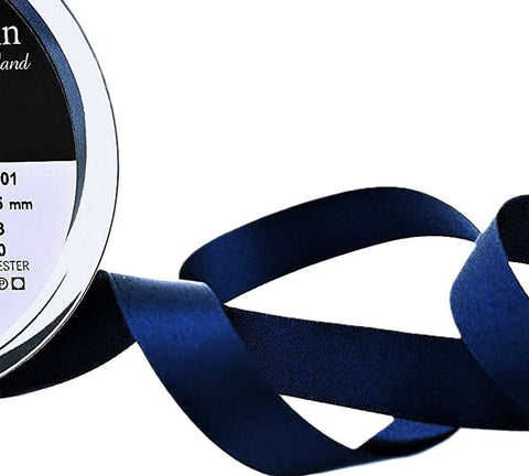 15mm Navy Double Satin Ribbon | Berisfords 13