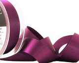 25mm Plum Double Satin Ribbon | Berisfords 49
