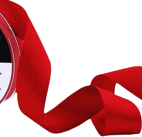 25mm Red Double Satin Ribbon | Berisfords 15