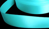 25mm Turquoise Extra Thick Double Faced Satin Ribbon by Berisfords - Ribbonmoon