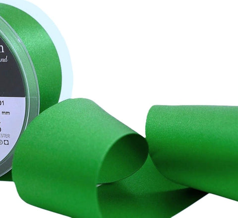 35mm Emerald Green Berisfords Double Face Satin Ribbon