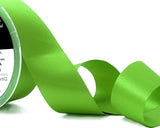35mm Meadow Green Double Satin Ribbon | Berisfords 664