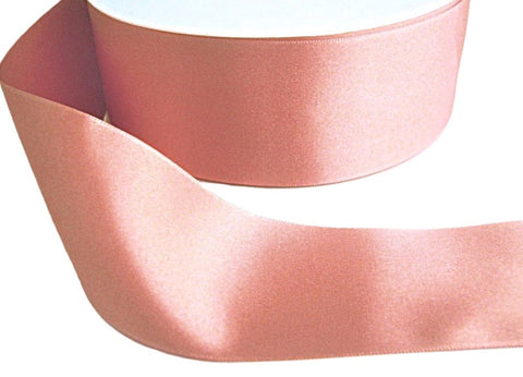 35mm Rose Gold Double Satin Ribbon by Berisfords 9792