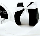 35mm White Double Satin Ribbon | Berisfords 1