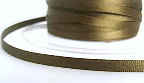 5mm Double Satin Ribbon | Berisfords Chive Green 6834