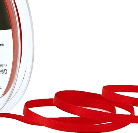 5mm Poppy Red Double Satin Ribbon | Berisfords 21