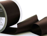 70mm Cuban Brown Double Satin Ribbon | Berisfords 9