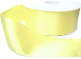 7mm Pale Lemon Double Satin Ribbon | Berisfords 14