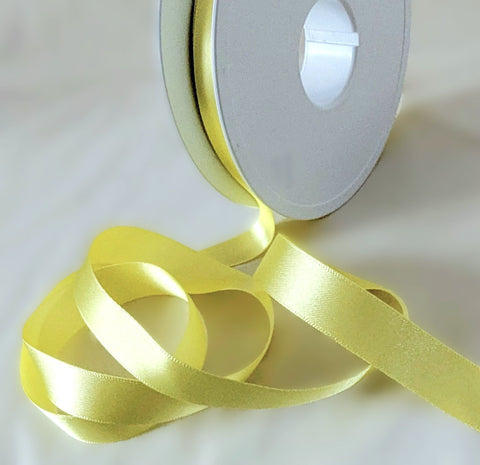 7mm Lemon Double Satin Ribbon | Berisfords 5