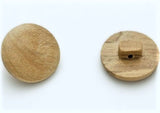 16mm Pine Wood Lightly Domed Surface Shank Button