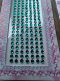 £3  for 1750 Green Self Adhesive-Stick On 3mm GEMS