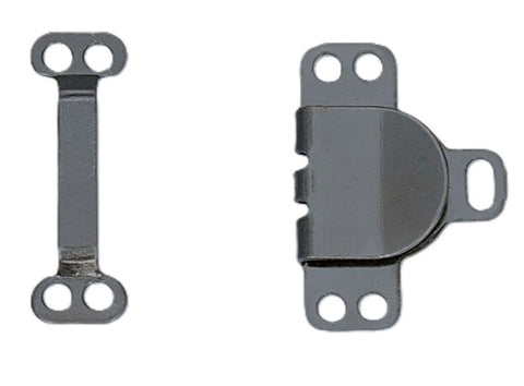 Small Dark metal Hook & Bar fastening for skirts or trousers. 