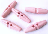 29mm Pale Rose Pink Gloss Nylon 2 Hole Toggle Button