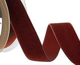 Berisfords 22mm Havanne (rust brown) Colour 9706 Top Quality Velvet Ribbon.