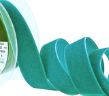 Berisfords 22mm Premium Quality Velvet Ribbon | Petrol 9654