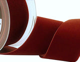 Berisfords 50mm Havanne (rust brown) Colour 9706 Top Quality Velvet Ribbon.