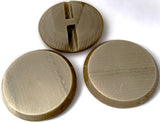Vintage 50mm Beige Back Slot Button Matte with a Gloss Rim
