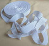 CT02 25mm Pure White Cotton Bunting Tape