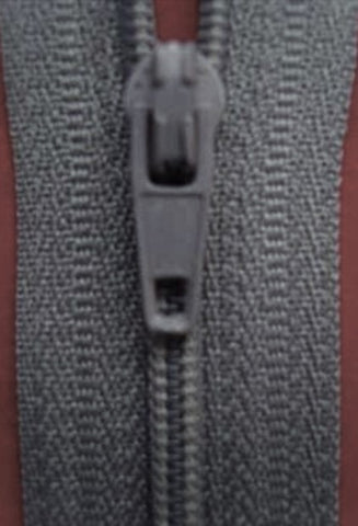 Z1071 18cm Mid Grey Nylon No.3 Closed End Zip