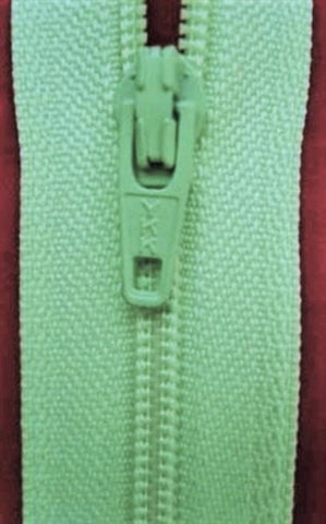 Z1080 YKK 20cm Pale Mint Green Nylon No.3 Closed End Zip