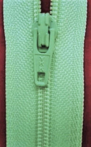 Z1168 YKK 18cm Pale Mint Green Nylon No.3 Closed End Zip