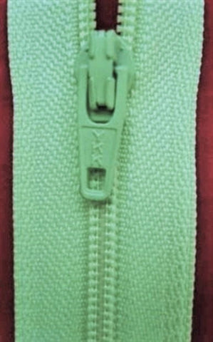 Z1168 YKK 18cm Pale Mint Green Nylon No.3 Closed End Zip