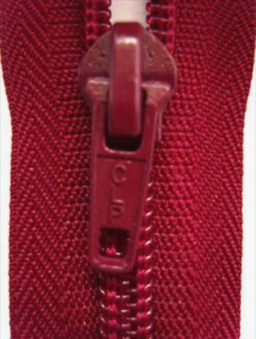 Z2147 51cm Burgundy Nylon No.5 Open End Zip