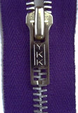 Z2433 51cm Purple YKK Cotton Fabric-Metal Teeth No.5 Open End Zip