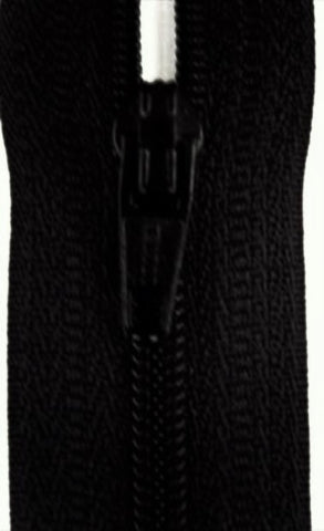 23cm Black Nylon No.3 Closed End Zip