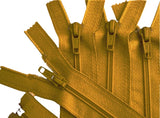 Z2701 25cm Gold Yellow Optilon Nylon No.5 Open End Zip