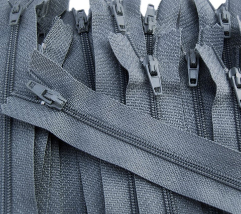 Z3129 18cm Slate Grey Nylon No.3 Closed End Zip