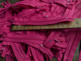 £4 for 100 Cerise Pink Nylon 18cm Closed End QUALITY No.3 Zips.