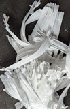 £4 for 100 White Nylon 18cm Closed End QUALITY No.3 Zips.