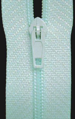 Z3147 18cm Baby Blue Nylon Pin Lock No.3 Closed End Zip