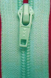 Z3302 YKK 61cm Ice Turquoise Nylon No.5 Open End Zip