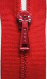 Z3580 51cm Deep Red Nylon No.3 Closed End Zip with Cotton Fabric