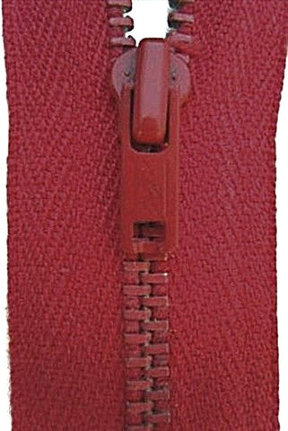 Z3752 YKK 20cm Deep Coral-Cotton-Metal No.3 Closed End Zip