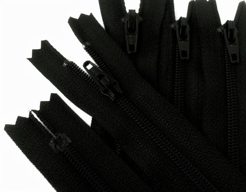 Z3984 YKK 10cm Black Nylon No.3 Closed End Zip